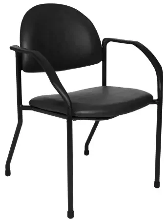 McKesson McKesson Side Chair Burgundy Fixed Armrests Poly-Foam Upholstery – 81-1200-04