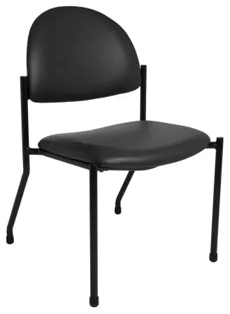 McKesson McKesson Side Chair Graphite Without Armrests Poly-Foam Upholstery – 81-1250-18