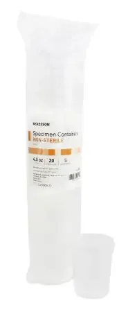 McKesson McKesson Specimen Container Polypropylene Without Closure 4 oz. NonSterile – 561