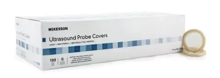 McKesson McKesson Ultrasound Probe Cover 1-¼ D x 8 L Inch Latex Non-Sterile For Ultrasound Probe – 16-1003