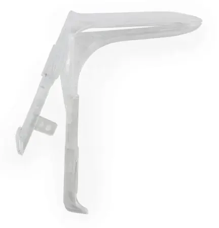 McKesson McKesson Vaginal Speculum Graves NonSterile Plastic Medium Double Blade Duckbill Disposable Without Light Source Capability – 2341510