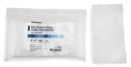 McKesson McKesson Zip Closure Bag 3 X 5 Inch Polyethylene Clear – 4578