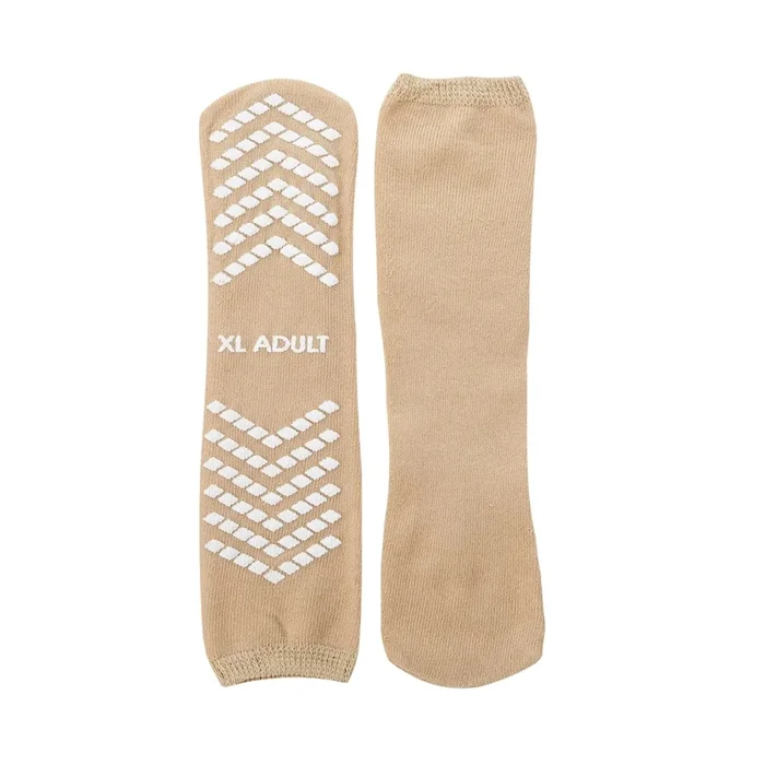 McKesson Slipper Socks, X-Large, Tan