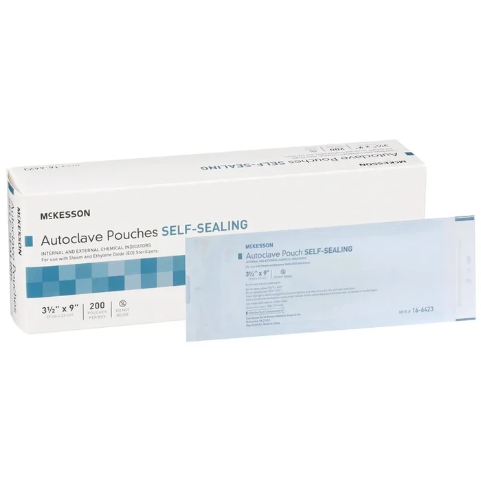 McKesson Sterilization Pouch, 3½ x 9 Inch