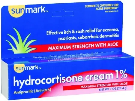 McKesson sunmark Itch Relief 1% Strength Cream 1 oz. Tube – 49348052172