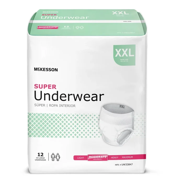McKesson Super Underwear, 2X Large