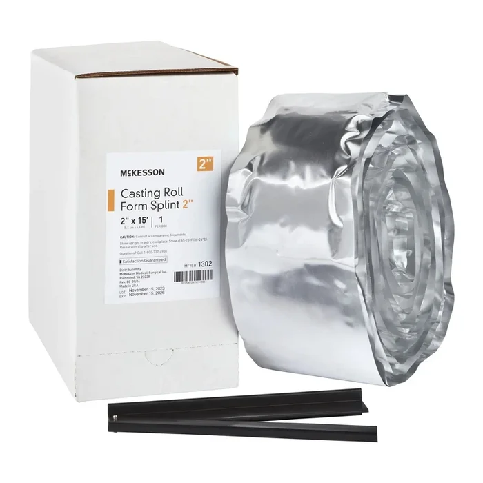 McKesson White Casting Roll Form Splints, 2 Inch x 15 Foot