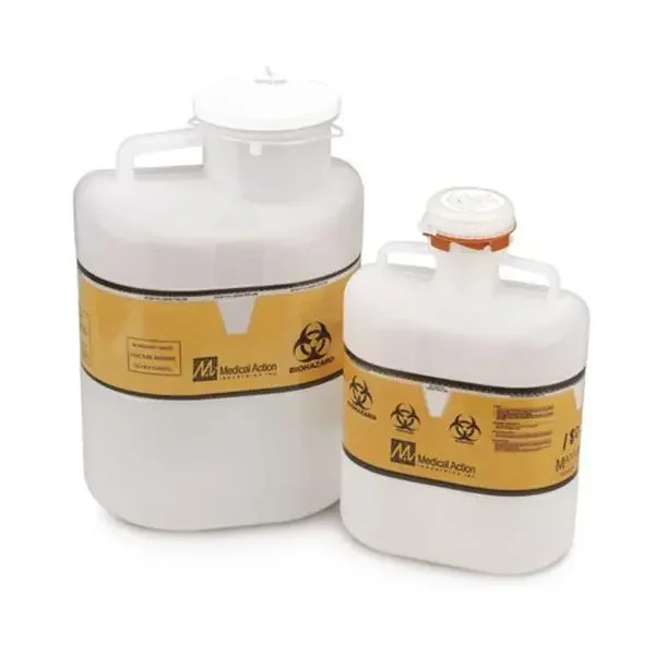 Medical Action Industries Container Sharps Saf-T-View 6.2Qt Polypropylene Clear 12/Case – 182S