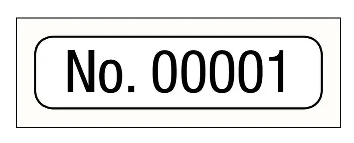 Medical Labels – Consecutive Number Label, 1″ x 1/4″
