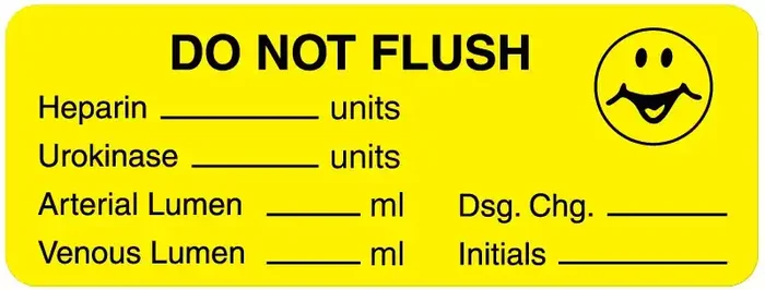 Medical Labels – Line Identification Label, 3″ x 1-1/8″