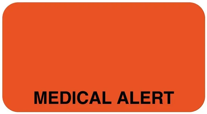 Medical Labels – Medical Alert Label, 1-5/8″ x 7/8″