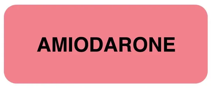 Medical Labels – Medication ID Label, AMIODARONE 2 1/4″ x 7/8