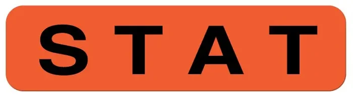 Medical Labels – STAT Label, 1-1/4″ x 5/16″
