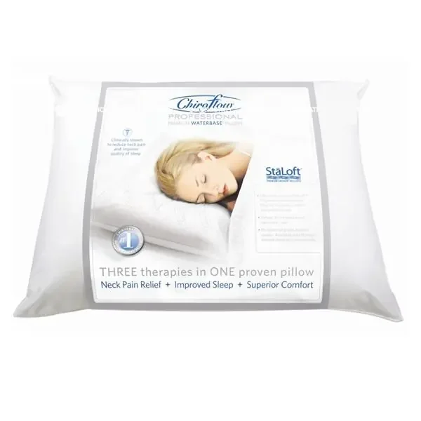 MediFlow Inc Pillow Positioning Chiroflow 20 In X 28 In Polyester Fill / Waterbase White Ea, 4 Ea/Ca – 1106-04