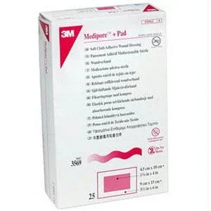 Medipore Plus Pad Soft Cloth Adhesive Dressing 3-1/2″ X 10″