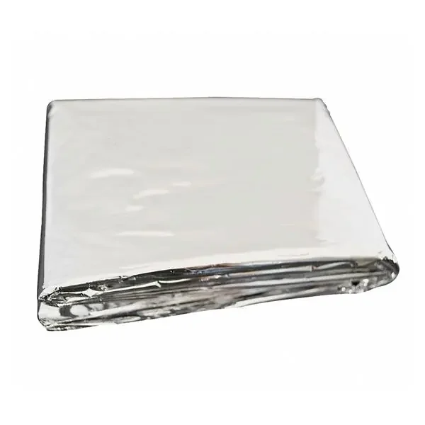 Medsource International Blanket Emergency/Rescue 52X82″ Mylar Silver Ea, 200 Ea/Ca – MS-B100