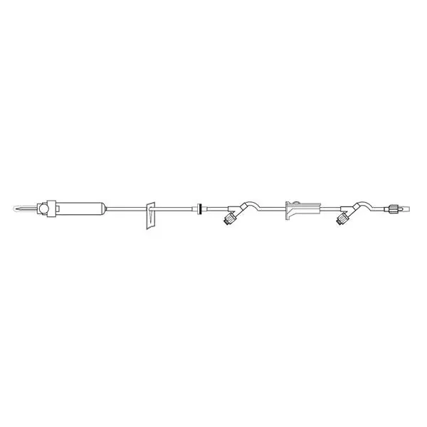 Medsource International Iv Administration Set Medsource Ndls Needle Free Injection Site 105″ 15 Drops Ea, 50 Ea/Ca – MS-83105
