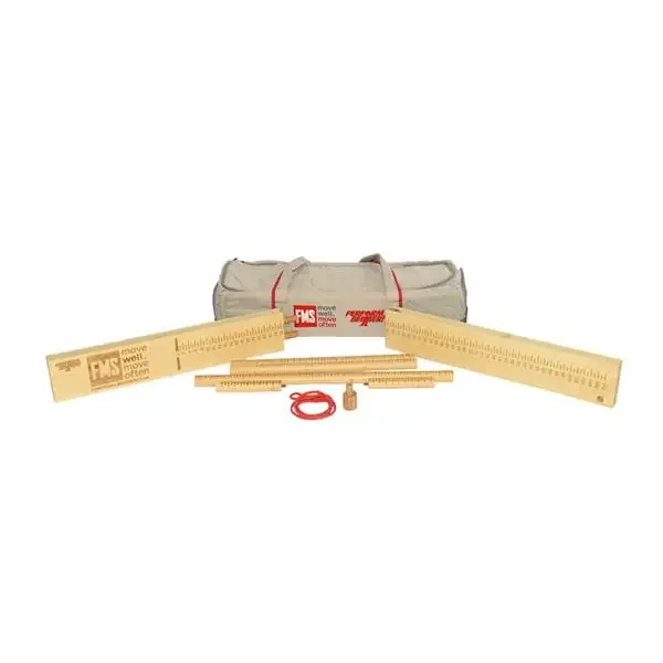 MF Athletic Co. Test Kit Functional Movement Screen Professional Bamboo/Urethane With Bag Each – 3801-02