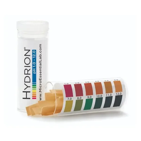 Micro Essential Labs Inc Hydrion Ph Test Strip 1-12 Range 10Vl/Bx – 165/1-12