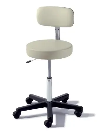 Midmark Ritter 273 Value Series Exam Stool Backrest Pneumatic Height Adjustment 5 Casters Shadow Gray – 273-002-232