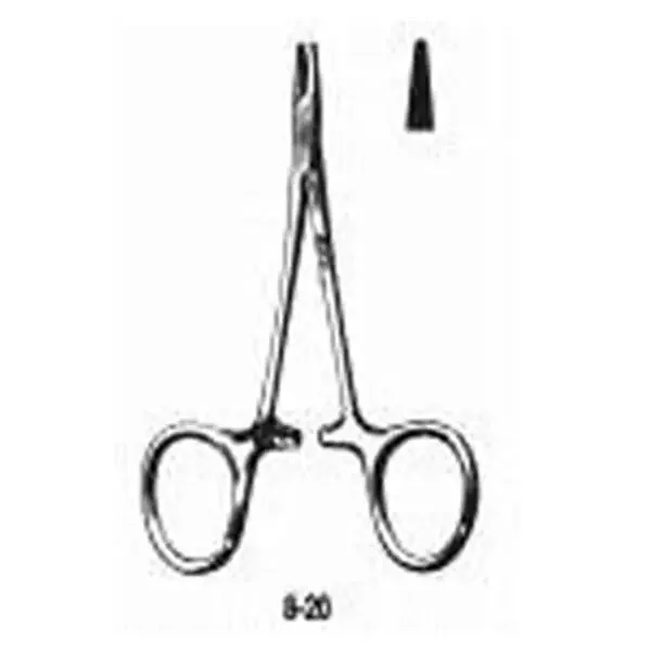 Miltex-Integra Holder Needle Converse 4-1/4″ Longitudinal Serrated Stainless Steel Ea – 44063