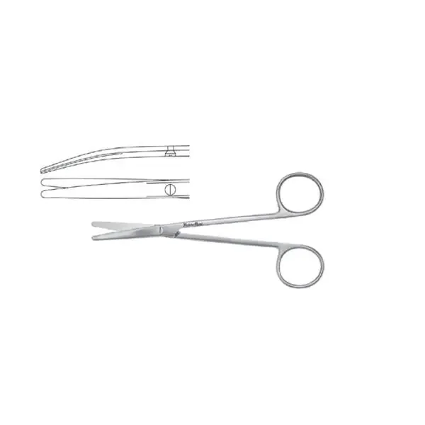Miltex-Integra Scissors Metzenbaum Meister-Hand 5-1/2″ Blunt/Blunt Curved Standard Ss Ea – MH5-180