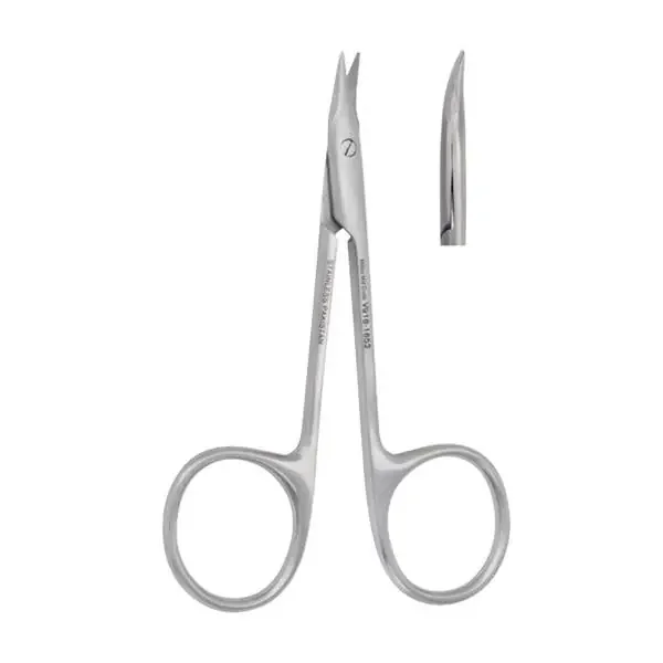 Miltex-Integra Scissors Surgical Gradle Vantage 3-3/4″ Sharp Serrated Curved Stainless Steel Ea – V918-1652