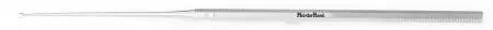 Miltex MeisterHand Ear Curette Buck 6-1/2 Inch Length Single-ended Handle Size 00 Tip Straight Blunt Fenestrated Round Tip – H19-280