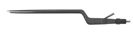 Miltex Padgett Bipolar Forceps Hardy 8-1/4 Inch Surgical Grade Coated Stainless Steel NonSterile NonLocking Bayonet Handle Straight 0.5 mm Tip – PM-9475