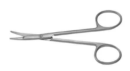 Miltex Padgett Dissecting Scissors Kilner 5 Inch Length Surgical Grade Stainless Steel NonSterile Finger Ring Handle Curved Blade Blunt/Blunt – PM-6645