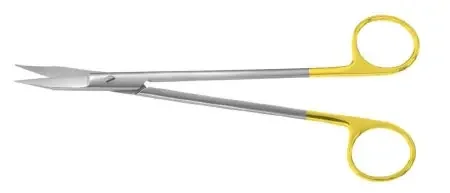 Miltex Padgett Scissors Davis 7 Inch Length Surgical Grade Stainless Steel / Tungsten Carbide NonSterile Finger Ring Handle Curved Blade Sharp/Sharp – PM-2946