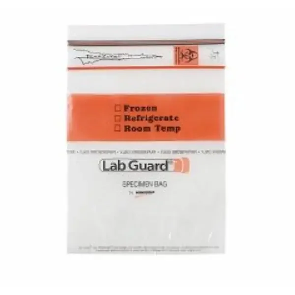 MiniGrip, Lab Guard Specimen Bag Double Zip Closure W/ Destroyable Biohazard Symbol 500/Bx, 2 Bx/Ca – SBL2X69B
