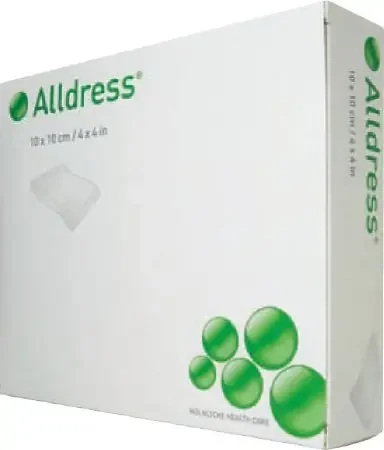Molnlycke Alldress Composite Dressing 4 X 4 Inch Polyester Nonwoven Sterile – 265329