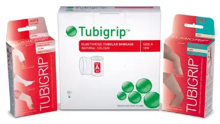 Molnlycke Tubigrip Tubular Support Bandage 11 Yard Standard Compression Pull On Natural Size B NonSterile – 1436