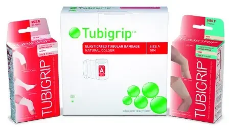 Molnlycke Tubigrip Tubular Support Bandage 11 Yard Standard Compression Pull On Natural Size E NonSterile – 1434