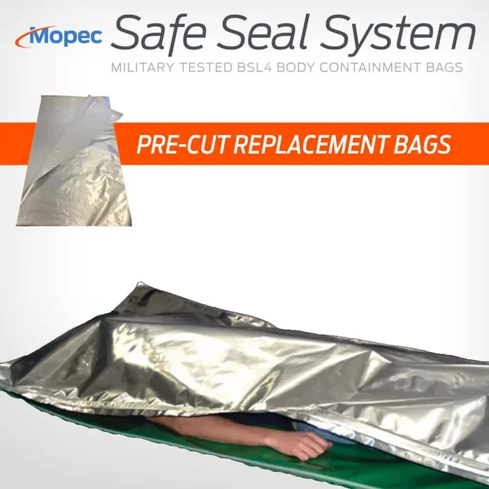 Mopec Mopec Safe Seal System Replacement Pre-Cut Bags Only, 48″ x 96″, 25/Case