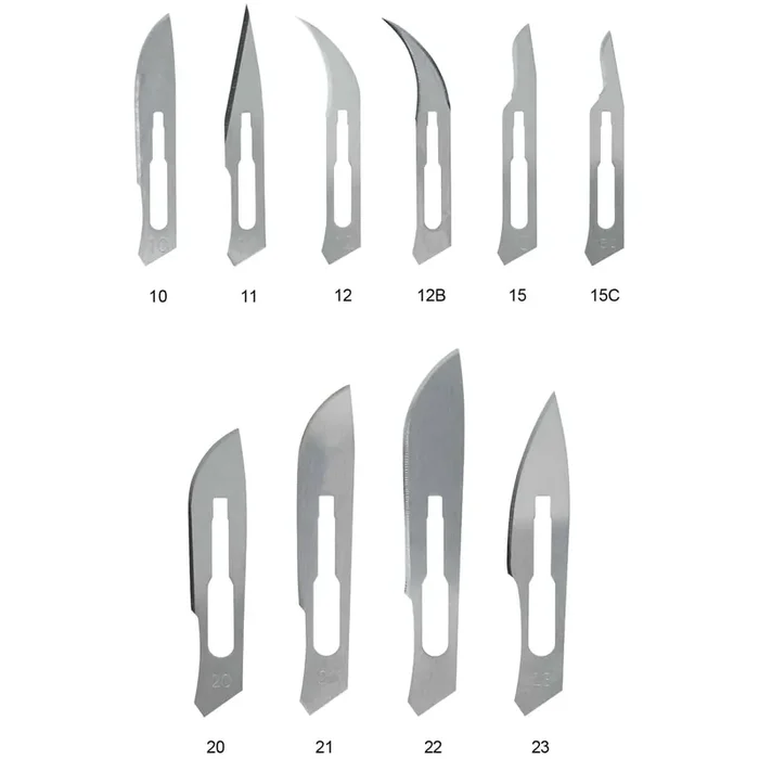 Mopec Scalpel Blades, Stainless Steel, Sterile, 100 Pack