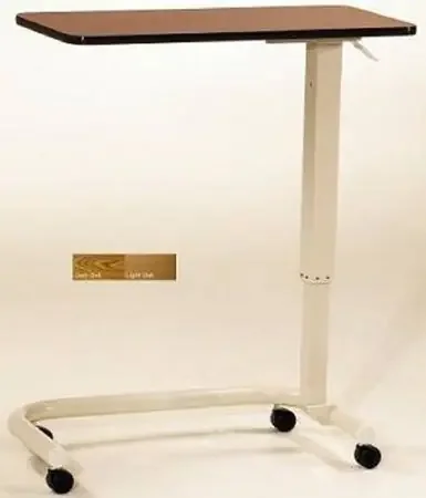 N.O.A. Medical Industries Overbed Table Non-Tilt 29 to 43 Inch Height Range 29 to 43 Inch Height Range – 6000023BLK/8000000EOK