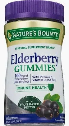 Nature’s Bounty Elderberry Gummies, 40 Ct