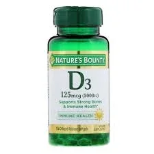 Nature’s Bounty Vitamin D, 5000iu, 150 Ct