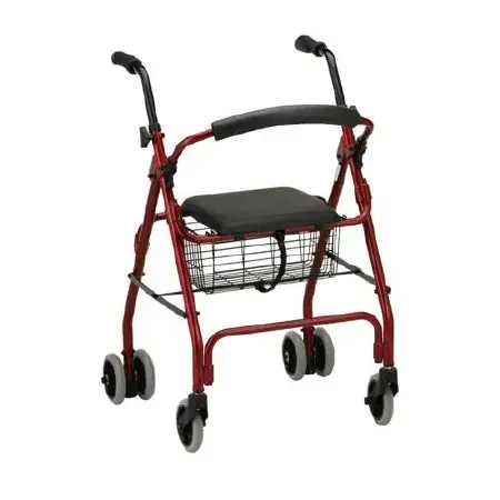 Nova Ortho-Med Cruiser Classic 4 Wheel Rollator Blue Aluminum Frame – 4200CBL