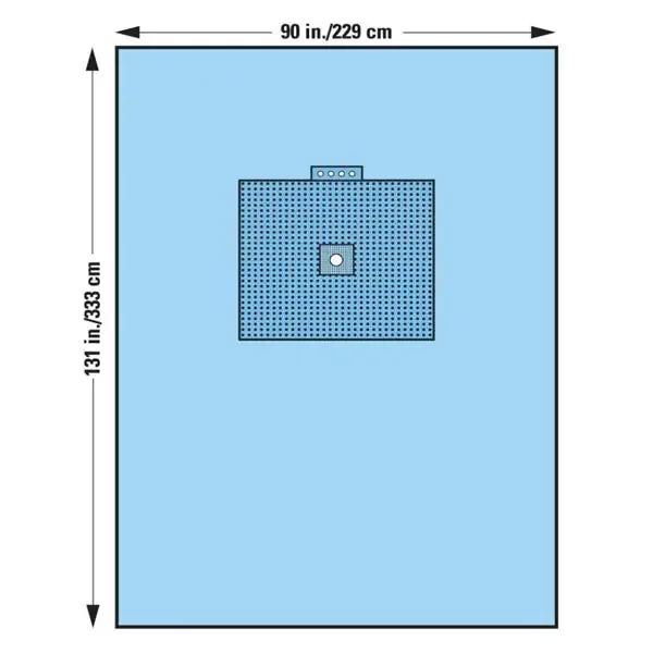 O & M Halyard Drape Extremity Surgical Fenestrated 90X131″ Universal Sterile 15/Ca – 89191