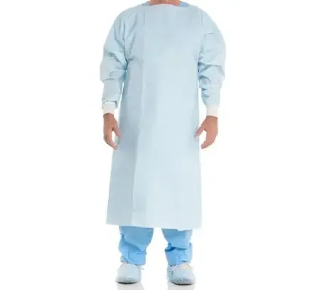 O&M Halyard Inc Chemotherapy Procedure Gown One Size Fits Most Unisex Blue – 69606