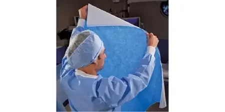 O&M Halyard Inc H500 HALYARD* QUICK CHECK* Sterilization Wrap White / Blue 36 X 36 Inch Dual Layer SMS Polypropylene – 34199