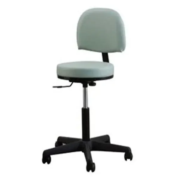 Oakworks Stool Exam Premium Blue Grass Casters Backrest 5 Leg Ea – 60397-T24