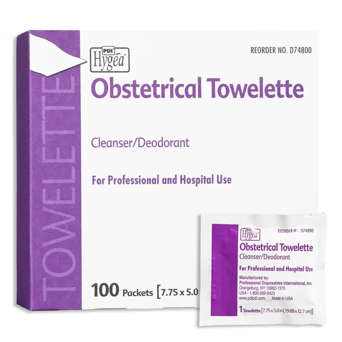 Obstetrical Cleansing Towelette Hygea – Box of 100
