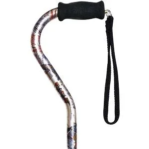 Offset Handle Cane, Compass Rose