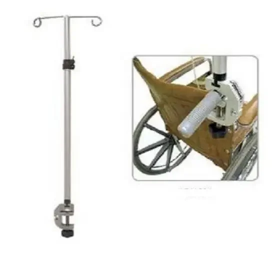 Omnimed 741304 Mobile I.V. Pole with Adjustable Clamp