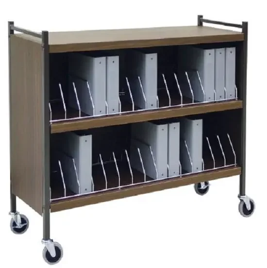 Omnimed Extra Wide Cabinet Style Chart Rack (Wired Dividers), Beige