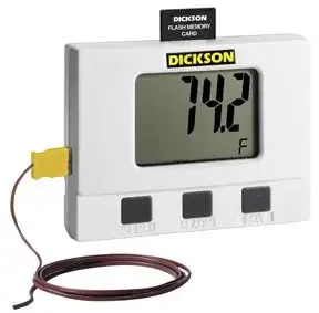 PANTek Technologies LLC Dickson Temperature Data Logger Fahrenheit -4° to +158°F K Thermocouple Probe Desk / Wall Mount – 15174114
